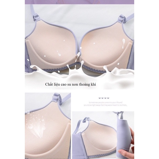 122AL Áo lót nữ nâng ngực không gọng cao su non hàng nhập
