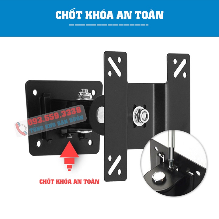 Giá Treo Màn Hình 17 - 27 Inch (Up to 32 Inch) Model F03 / Giá Treo Tivi Lắp Đặt Treo Tường - Xoay Màn 360 Độ