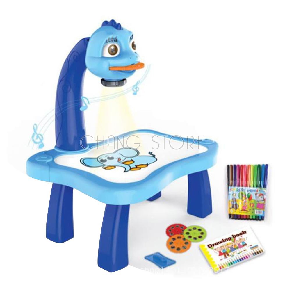 Bàn vẽ có đèn chiếu sáng thông minh có nhạc cho bé khuyến khích trẻ em học vẽ, tư duy và phát triển