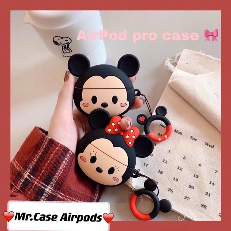 Case Airpods 1/2 /Pro Vỏ Ốp Tai Nghe Hình Mickey - Mr.Case AirPods