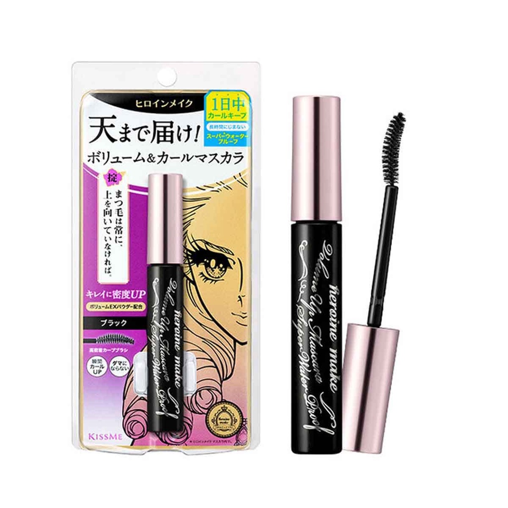 Chuốt Mi Heroine Make KissMe Super Water Proof Mascara (ver2022)