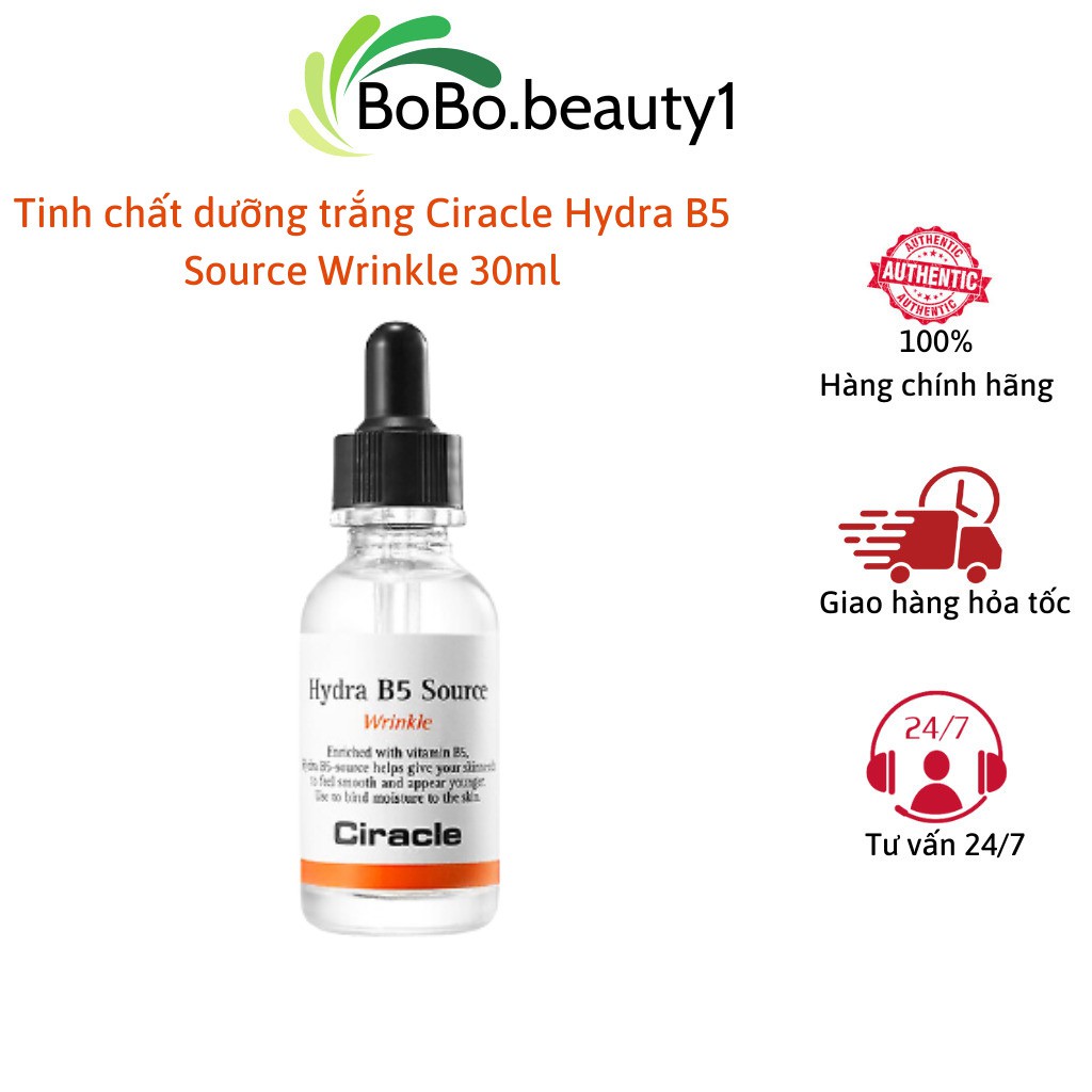 Serum cấp ẩm Hydra B5 Source CIRACLE tinh chất dưỡng da trắng sáng làm chậm quá trình lão hóa da 30ml