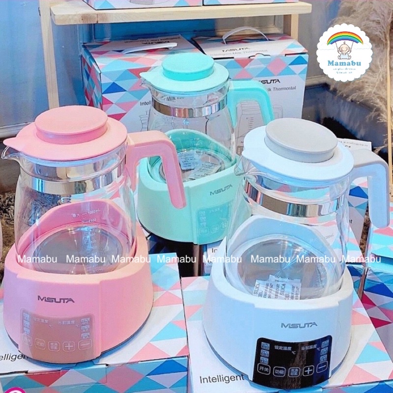 Máy Hâm Nước Pha Sữa Misuta Ấm Giữ Nhiệt, Bình Đun Nước Pha Sữa Dung Tích 1200ML Phiên Bản Mới Nhất Mamabu