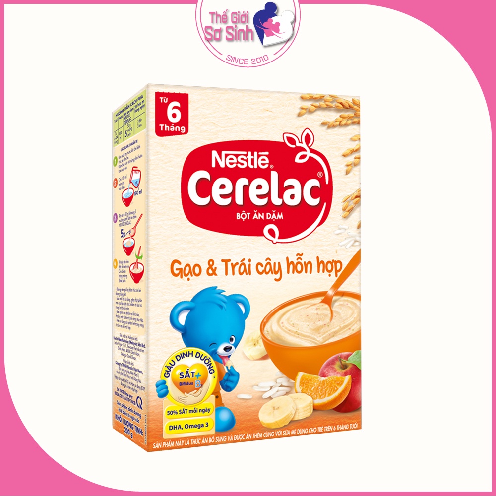 Nestle Bột Ăn Dặm Nhiều Vị, Giúp Bé Dễ Tiêu Hóa, Giàu Dinh Dưỡng, Nguyên Liệu Tự Nhiên - Thế Giới Sơ Sinh