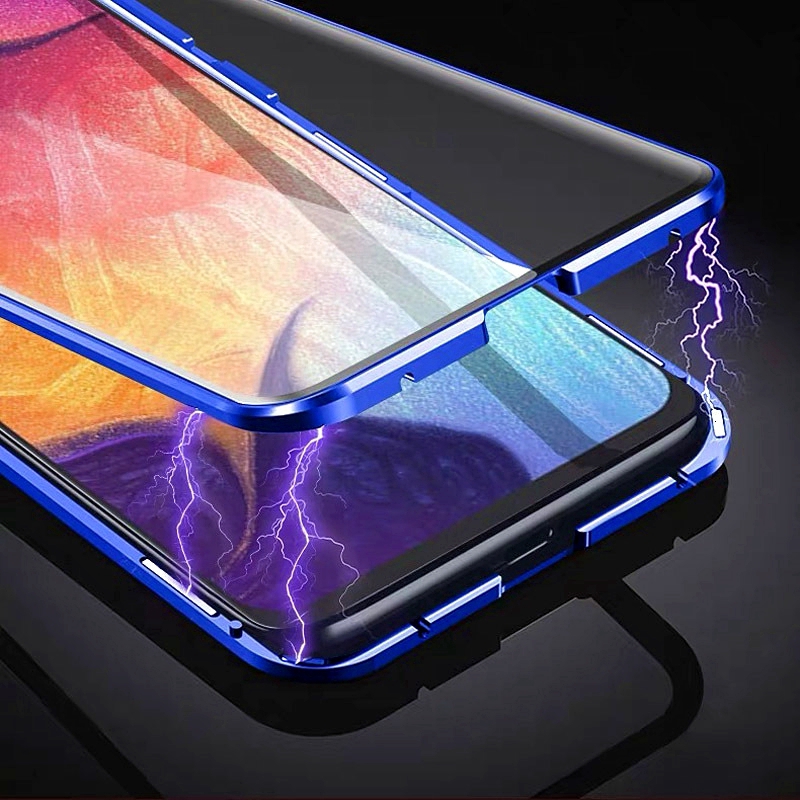 Ốp điện thoại 2 mặt kính cường lực dành cho Samsung S20 Ultra S10 Plus S10E S10 Lite S10 5G A91