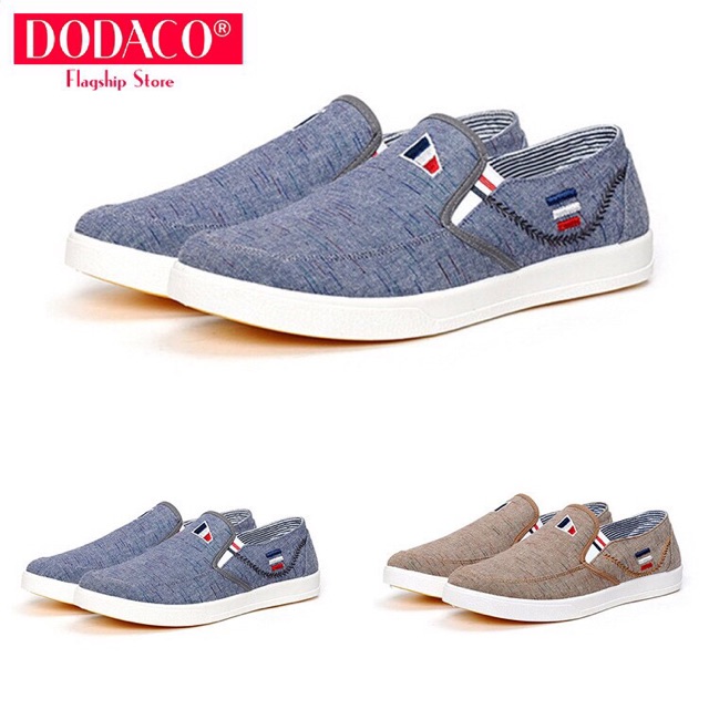 (free ship) Giầy lười nam 3 kẻ vạch 01 | BigBuy360 - bigbuy360.vn