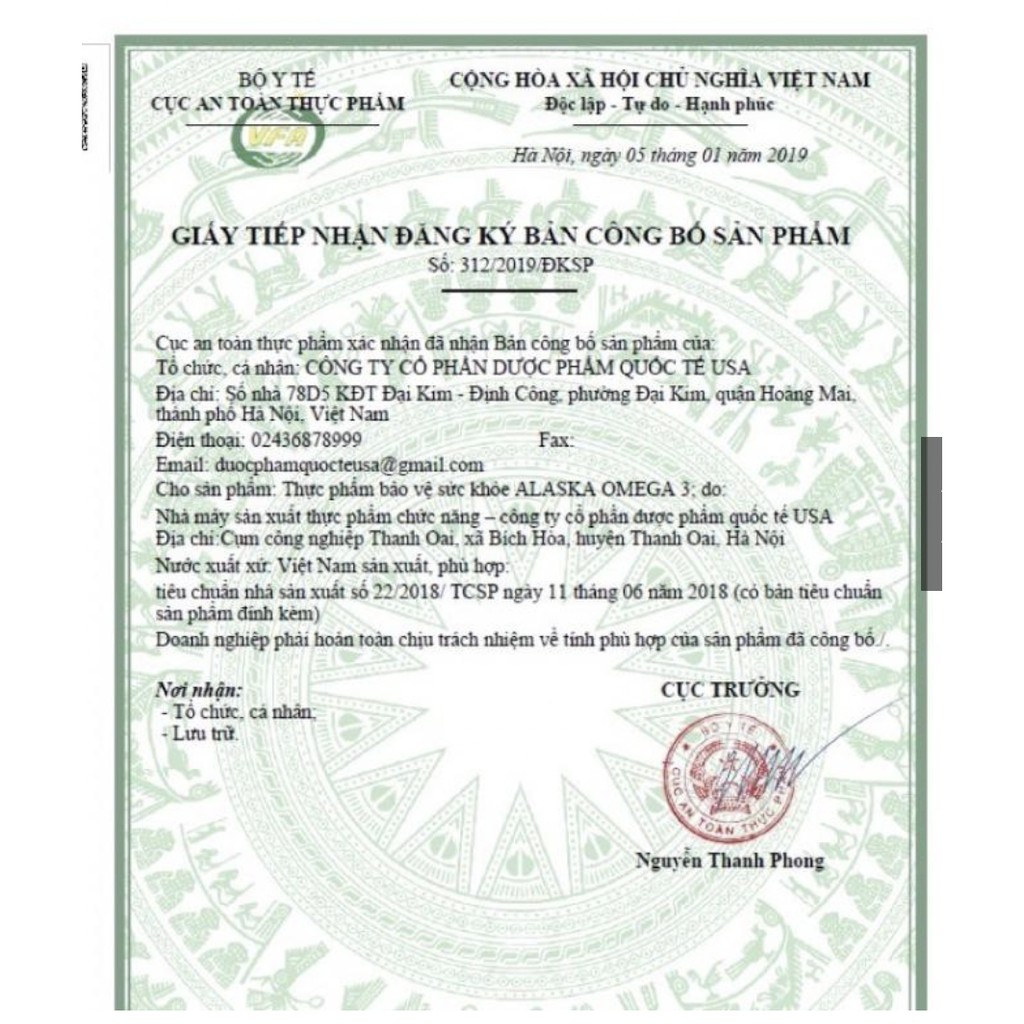 Dầu Cá ALASKA OMEGA 3 hỗ trợ hệ tim mạch, trí não, tăng cường thị lực, sáng mắt - Hộp 100v