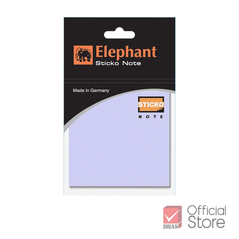 Giấy note, giấy ghi chú tự dính 3x3inch Elephant Thái Lan