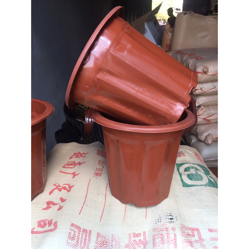 10 CHẬU NHỰA TRỒNG CÂY MÃ #E320 (BẠT PHỦ ĐẤT CHỐNG CỎ MỌC, BẦU KHAY TÚI ƯƠM...)