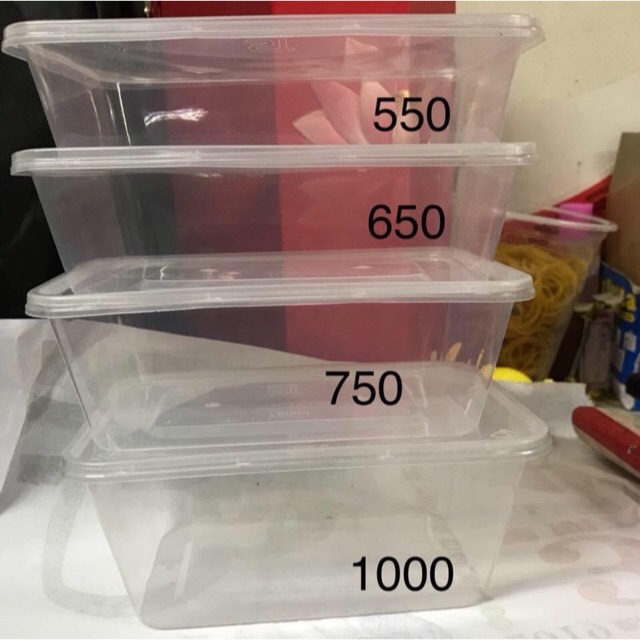 Hộp nhựa vuông Microwave 10 cái