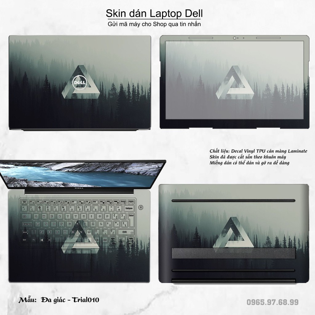 Skin dán Laptop Dell in hình Đa giác _nhiều mẫu 2 (inbox mã máy cho Shop)