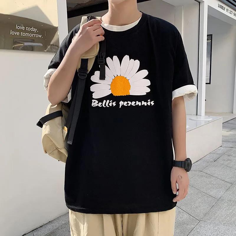 Áo thun Stee nam tay lỡ unisex form rộng overtee Hoa Cúc Bellis chất vải cotton xịn Ngaushop Phillip