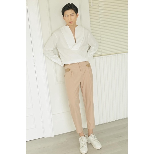Sơ mi nam thiết kế cổ V SƠ MI NAM THIẾT KẾ  SƠ MI NAM THIẾT KẾ CHẤT ĐẸP - KIỂU DÁNG HOT TREND HÀN QUỐC