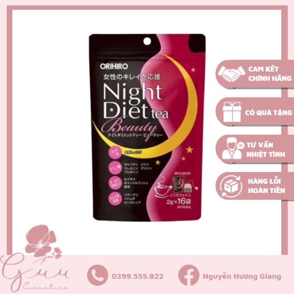 Trà giảm cân Night Diet Beauty Orihiro Nhật Bản