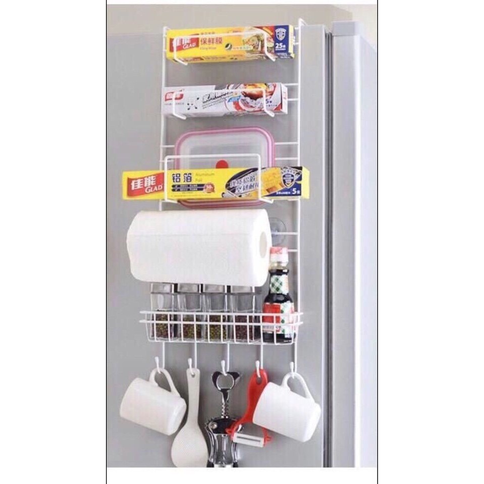 Kệ Treo Cạnh Tủ Lạnh Tiện Dụng, Đa Năng