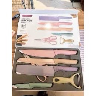 Bộ Dao Kháng Khuẩn Lúa Mạch 6 Món KITCHEN KNIFE