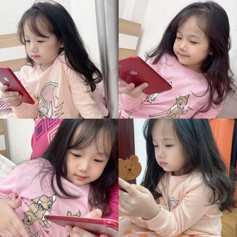 Bộ thun cotton organic H&M cho bé gái tại Angiakids