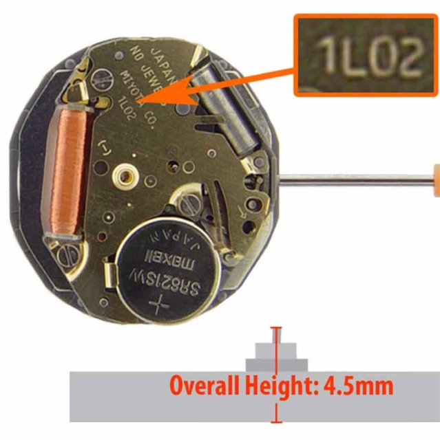 Máy đồng hồ đeo tay Miyota nhật 1M02 , 1L02