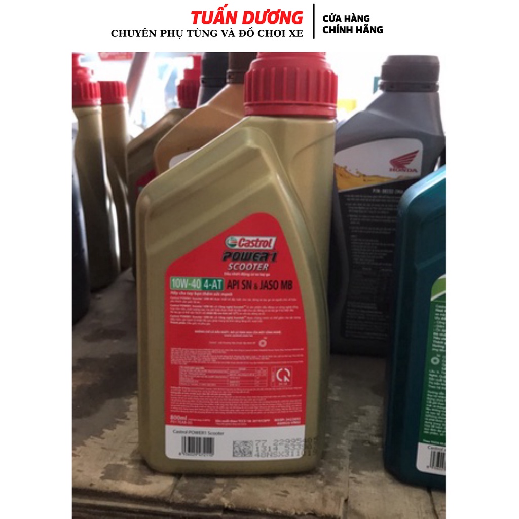 Dầu nhớt xe ga castrol 800ml hàng chính hãng 100%