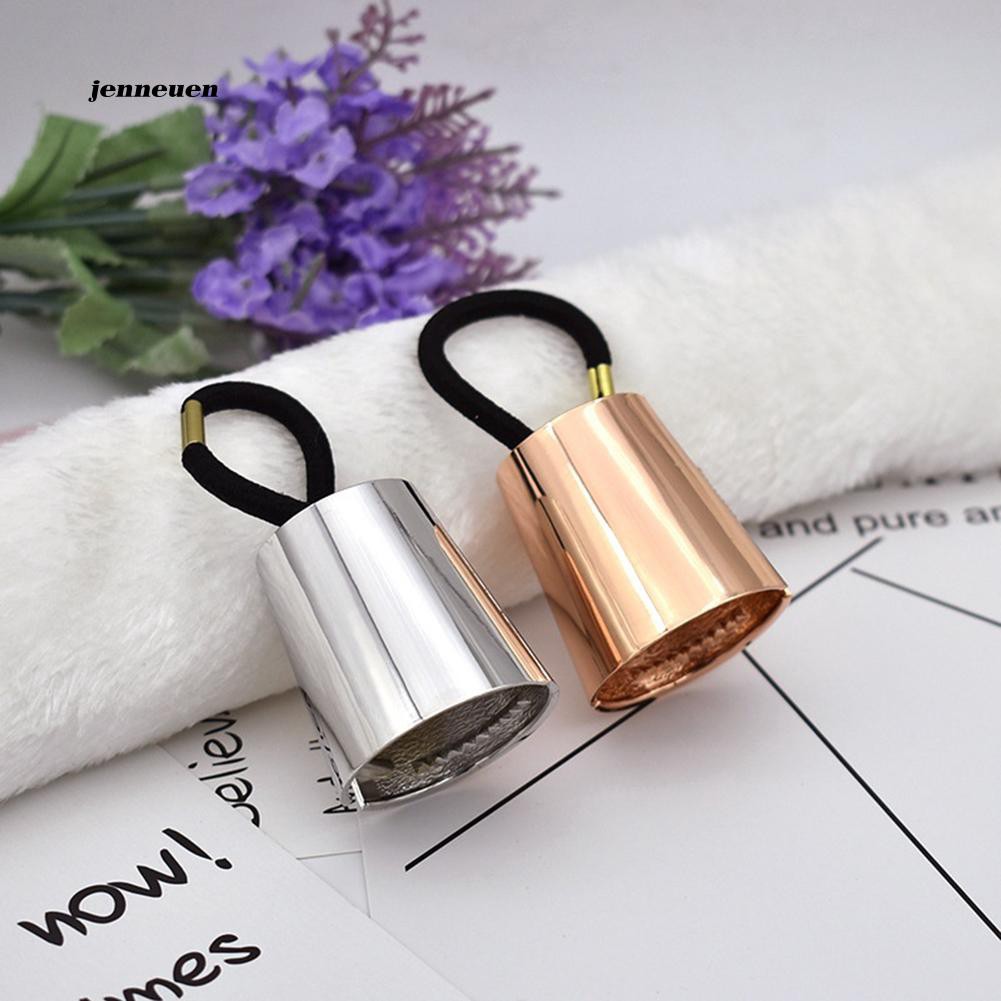 [Hàng mới về] Dây cột tóc đuôi ngựa dạng sừng hợp kim độc đáo cho nữ