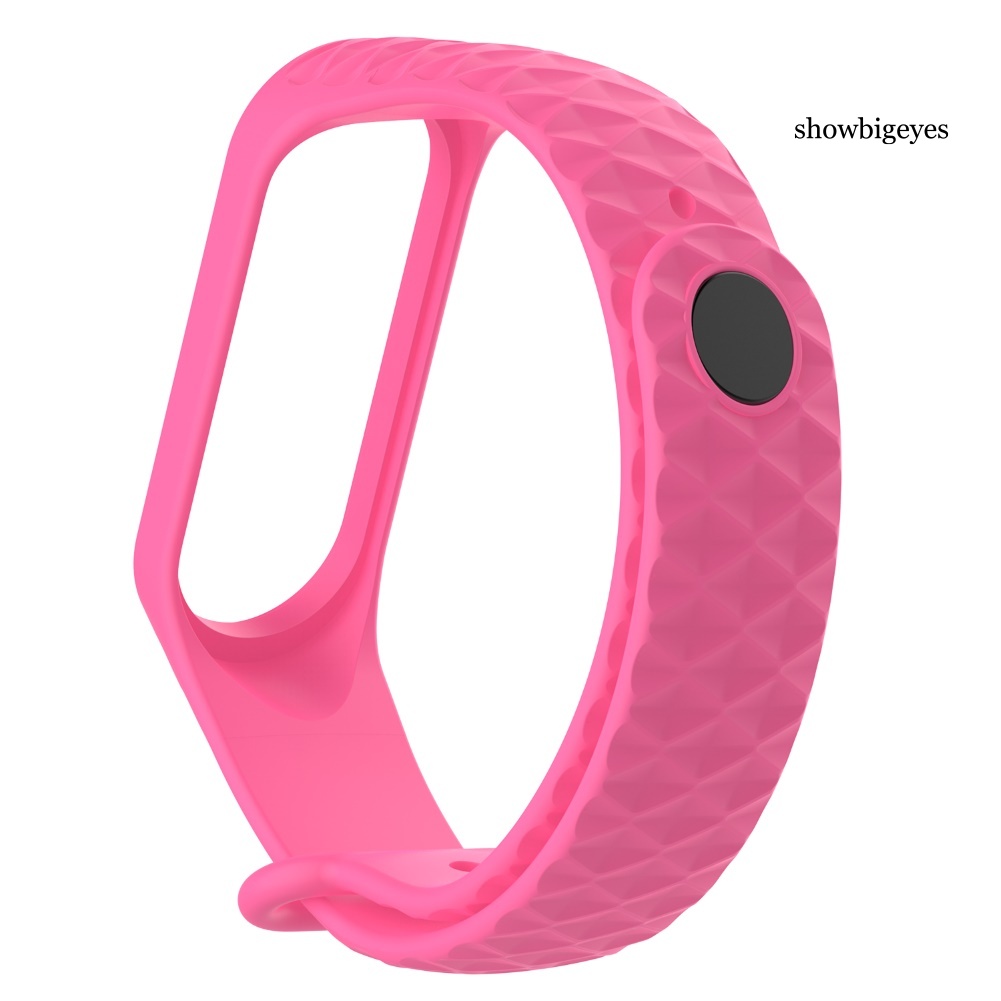 Dây Đeo Màu Trơn Cao Cấp Cho Xiaomi Mi Band 3 / 4