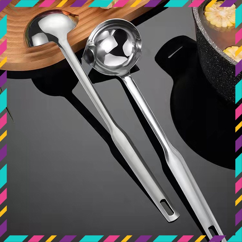 Muỗng canh lọc dầu mỡ Inox 304,tách dầu mỡ chất béo bảo vệ sức khỏe