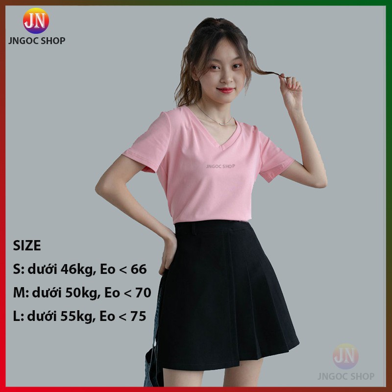 Chân váy chữ A ngắn xếp ly lưng cao, Chân váy ngắn xếp li công sở cạp cao có quần trong chống lộ | BigBuy360 - bigbuy360.vn