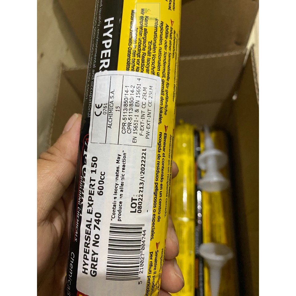 Hyperseal Expert 150 Grey Tuýp 600ml - Keo flex trám khe đàn hồi gốc PU - Sikaflex - Sika Flex Contruction