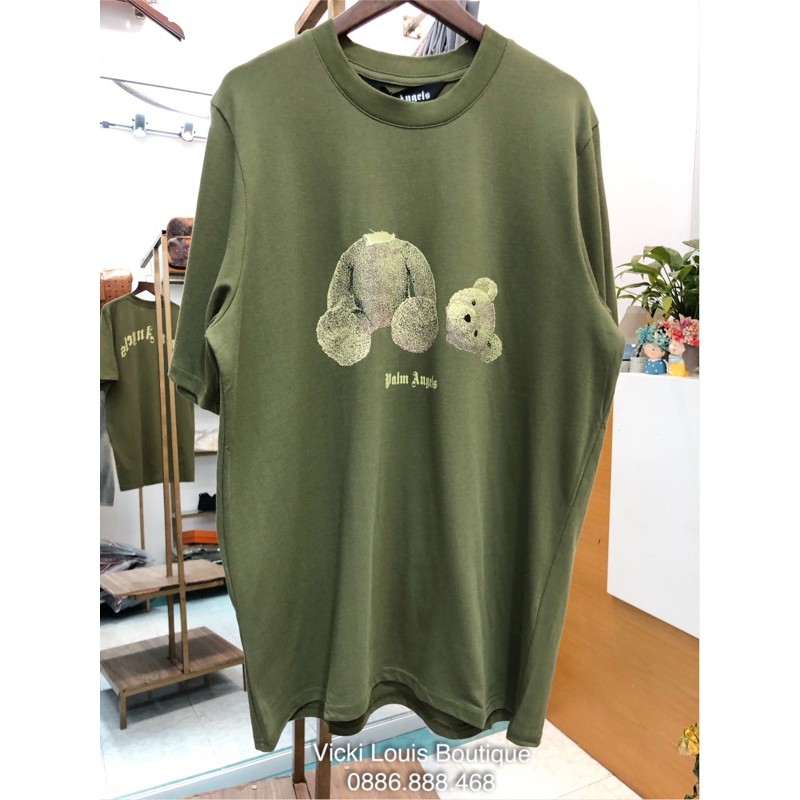 ★[𝐋𝐨𝐮𝐢𝐬] Tee T-shirt Áo phông Palm AGels Bear print high quality cao cấp