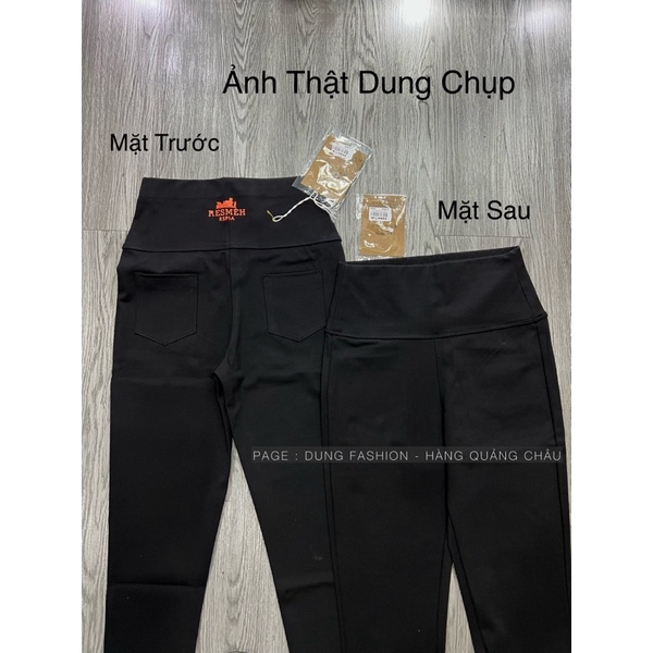 QUẦN LEGING MÃ 666 CỦA DUNG, 2 TÚI SAU cạp chữ Cam