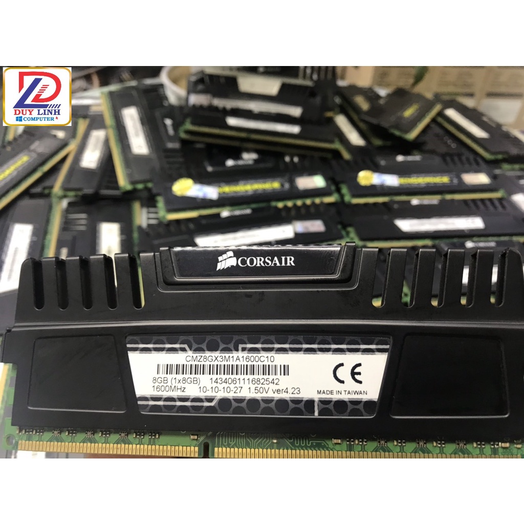 Ram 8G - DDR3 - Bus 1600 CORSAIR VENGEANCE Chính Hãng tản thép bảng to - Bảo hành 03 tháng