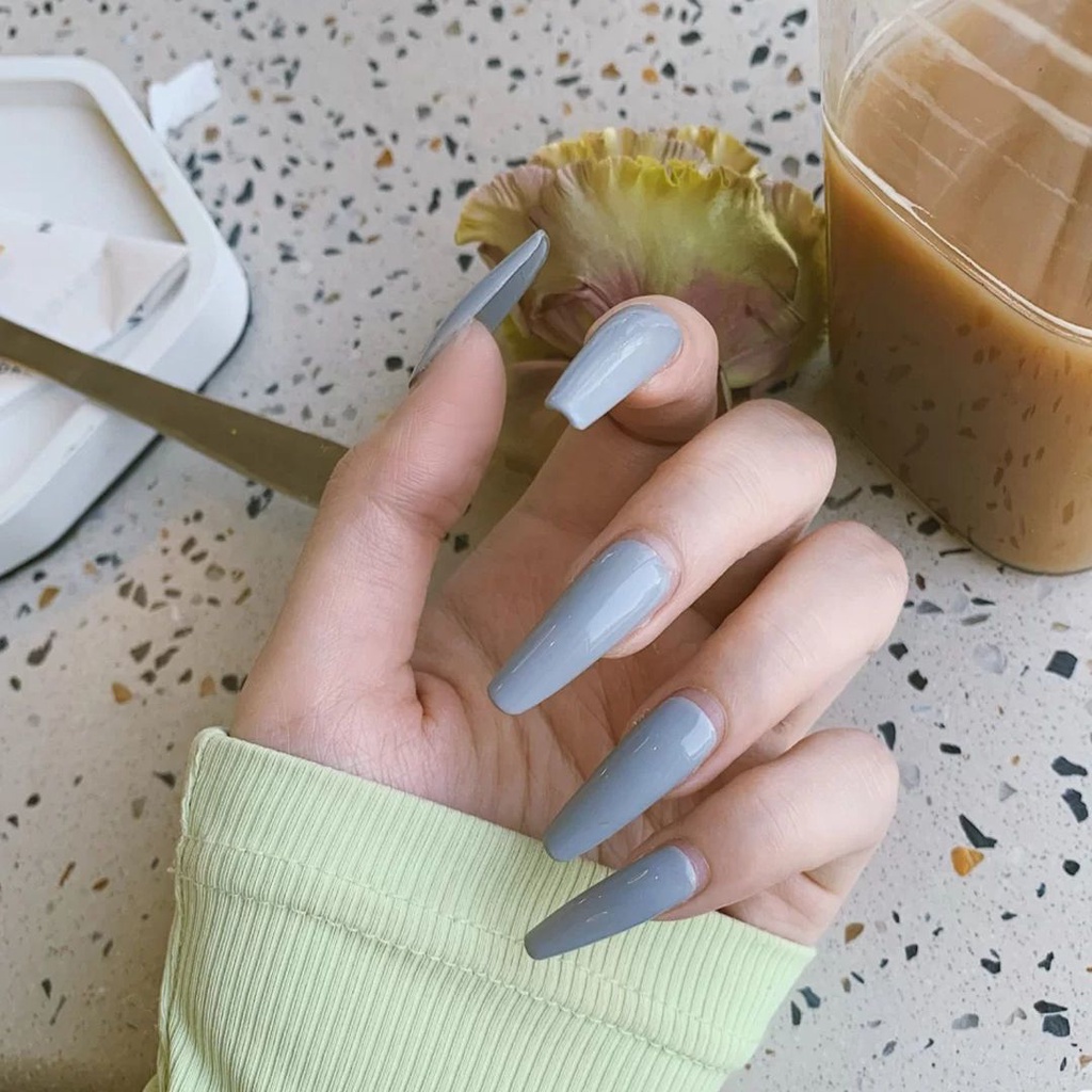 Set of 100 fake nails that cover the entire European and American style for unique decoration