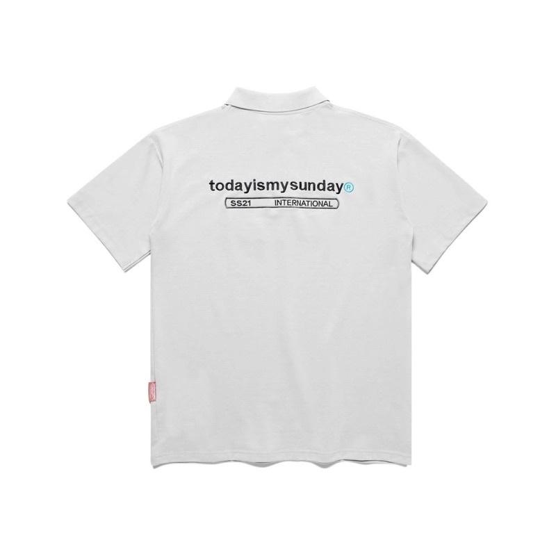 TODAYISMYSUNDAY ÁO CÓ CỔ LOGO 2021 | BigBuy360 - bigbuy360.vn