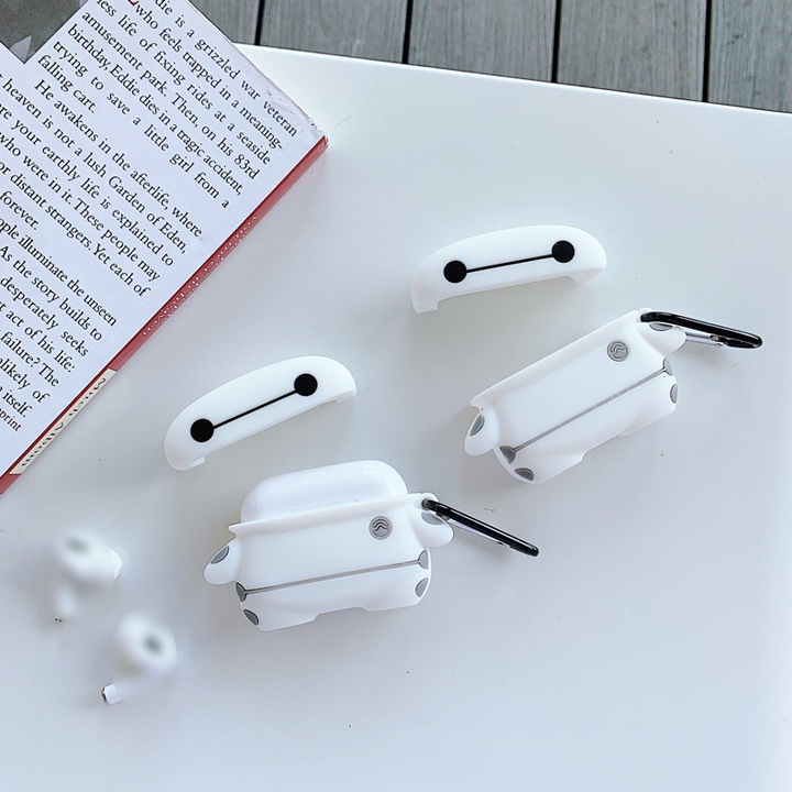 Case Airpods 1/2/3/Pro Baymax, Ốp Airpods hoạt hình độc đáo - Mã TZAP369