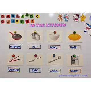 [Học liệu Sandy] Thẻ từ vựng màu sắc