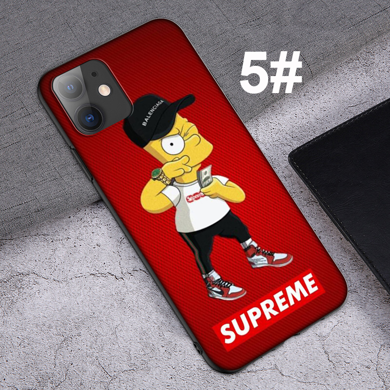 iPhone XR X Xs Max 7 8 6s 6 Plus 7+ 8+ 5 5s SE 2020 Casing Soft Case 112LU Simpson Cartoon mobile phone case