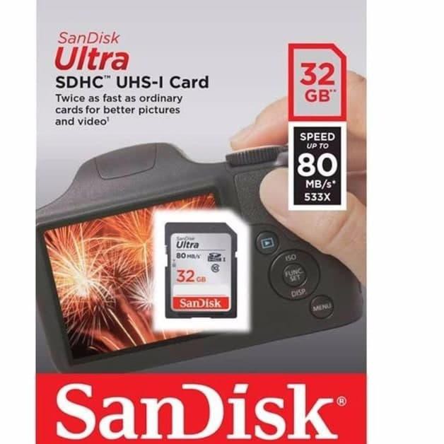 SANDISK 8 Thẻ Nhớ SDHC 32GB CLASS 10 UHS 80Mbps