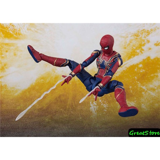 MÔ HÌNH NHÂN VẬT IRON SPIDER spiderman FIGMA AVENGERS CỬ ĐỘNG ĐƯỢC