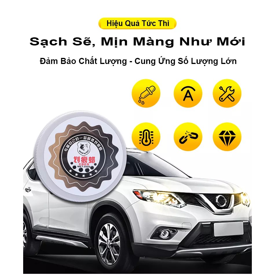 Sáp xoá vết xước ô tô xe máy - Tẩy mờ vết xước sơn xe theo công nghệ Mỹ Nhập khẩu AZOZO