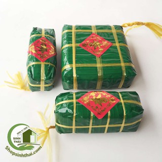 Bánh chưng, bánh tét giả - combo 1 bánh chưng và hai bánh tét