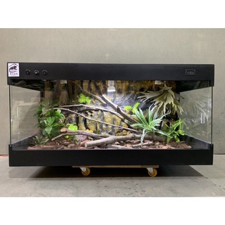 Chuồng Bò Sát Sơn Đen Setup 1mx50x50