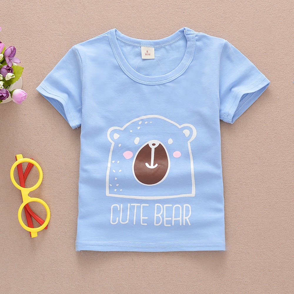 ÁO THUN BÉ TRAI BÉ GÁI CHẤT COTTON CUTE BEAR