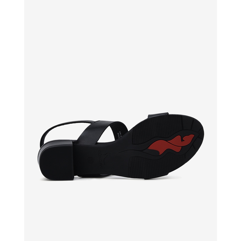 Giày Sandal cao gót nữ Đông Hải gót vuông quai ngang kiểu dáng basic đẹp thời trang cao 5cm - S81K2