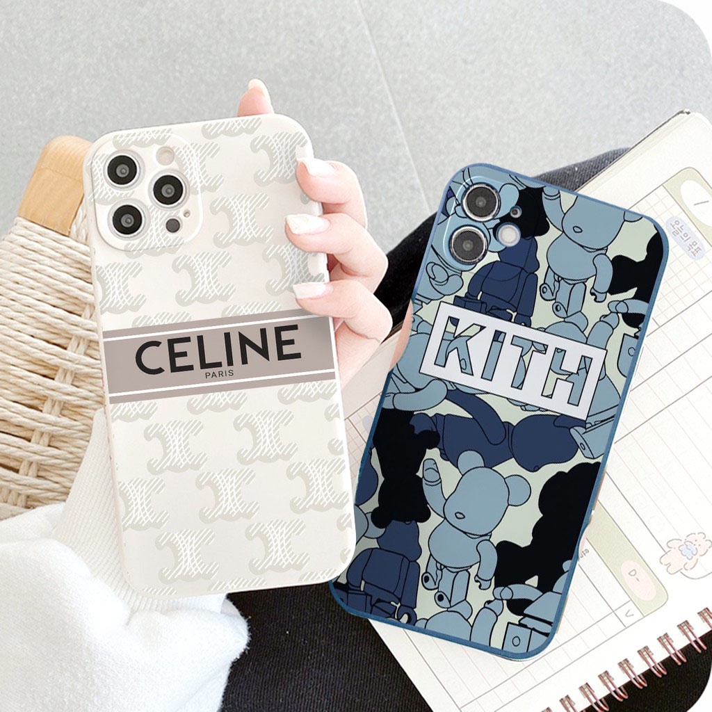 Ốp lưng iphone cạnh vuông KITH-CELI 6/6plus/6s/6splus/7/7plus/8/8plus/x/xr/xs/11/12/13/pro/max/plus/promax/Max