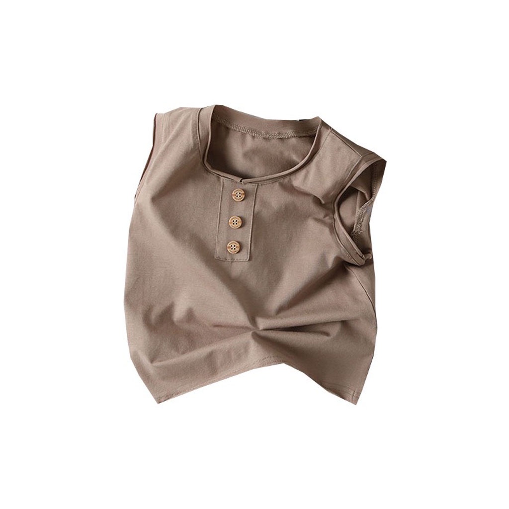 Áo Ba Lỗ Cho Bé Trai, Áo Sát Nách Đơm Cúc Ngực Cho Bé Trai Bé Gái Từ 8-28kg - LILA KIDS