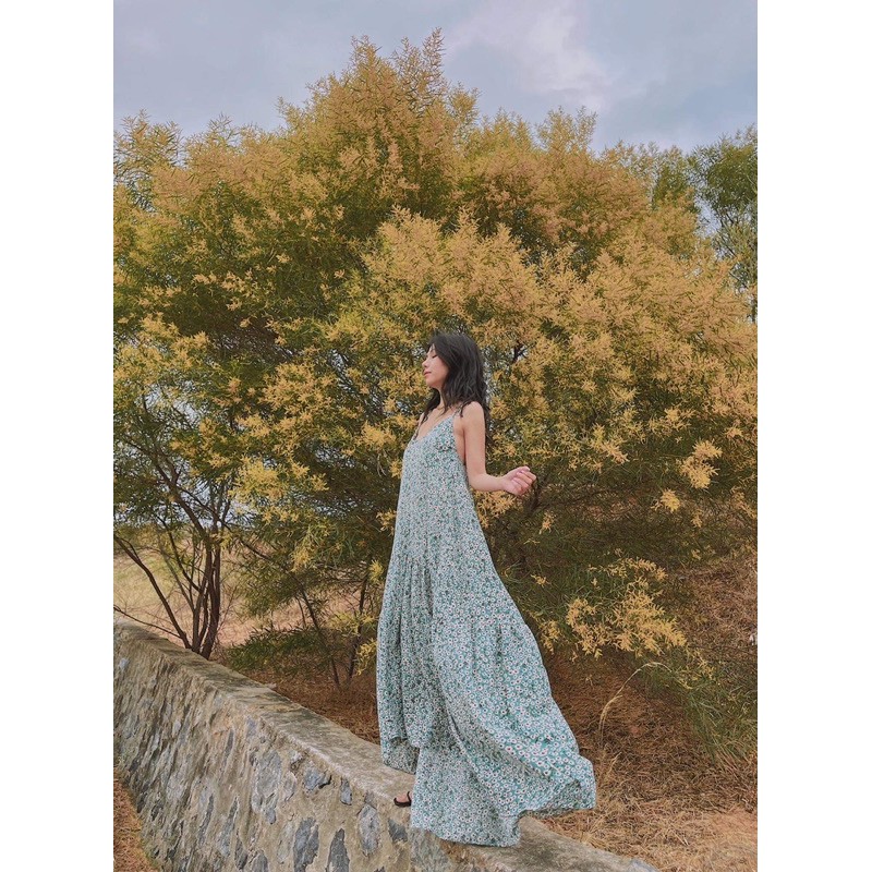 LEMONCHICVN - Đầm maxi hoa - D157