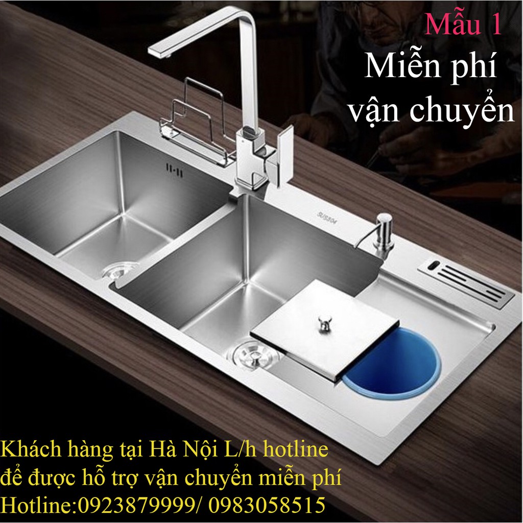 Chậu rửa bát SUBI 100% Inox (đủ loại)