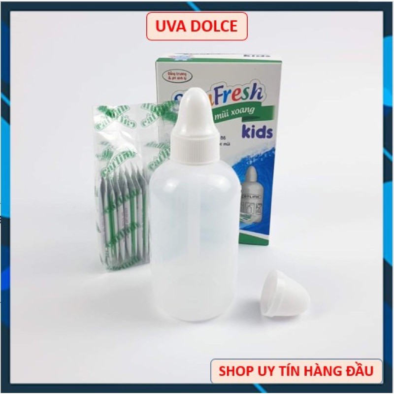 Bình rửa mũi cho bé SinuFresh kids kèm 15 gói muối