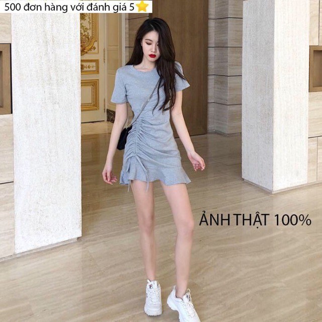 Váy Đầm body đuôi cá rút dây eo Siêu Hot - FREESHIP