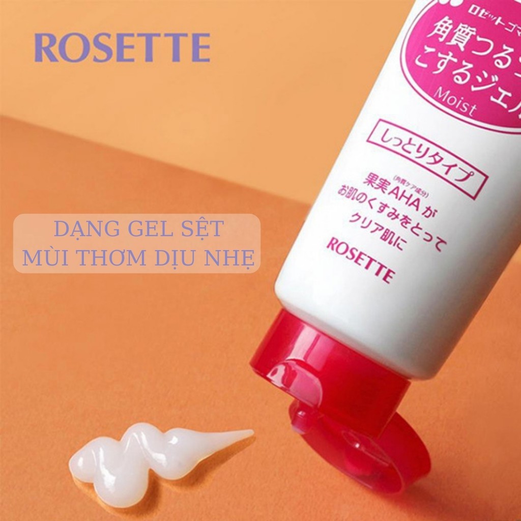 Tẩy da chết mặt ROSETTE Peeling Gel  màu đỏ dành cho da khô Nhật Bản (120gram)